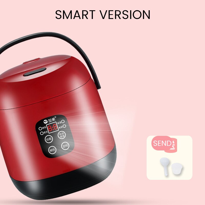 Mini Electric Rice Cooker Intelligent Automatic Household Kitchen Cooker 1-2 People Household Small Smart Electric Rice Cookers: 02 / US