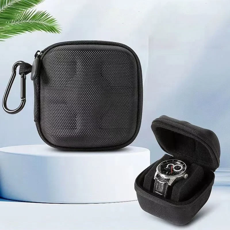 Organizador de caja de reloj para hombres o mujeres, estuche de viaje para relojes, soporte de exhibición portátil para relojes de pulsera y relojes inteligentes