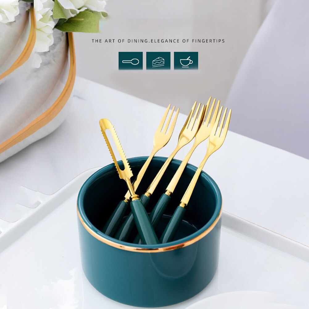 2 stk fest middag bryllup langt håndtag nordisk stil serveringsbestik gaffel frugtskærer skræller køkken rustfrit stål spisestue