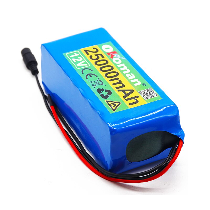 original 18650 Battery pack Large capacity 12v 25ah 18650 lithium battery protection board 12v 25000mAh for inverter miner light