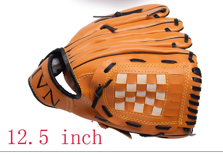 Buitensporten Bruin Baseball Handschoen Softbal Praktijk Apparatuur Maat 10.5/11.5/12.5 Linkerhand voor Volwassen Man Vrouw Training: Marineblauw