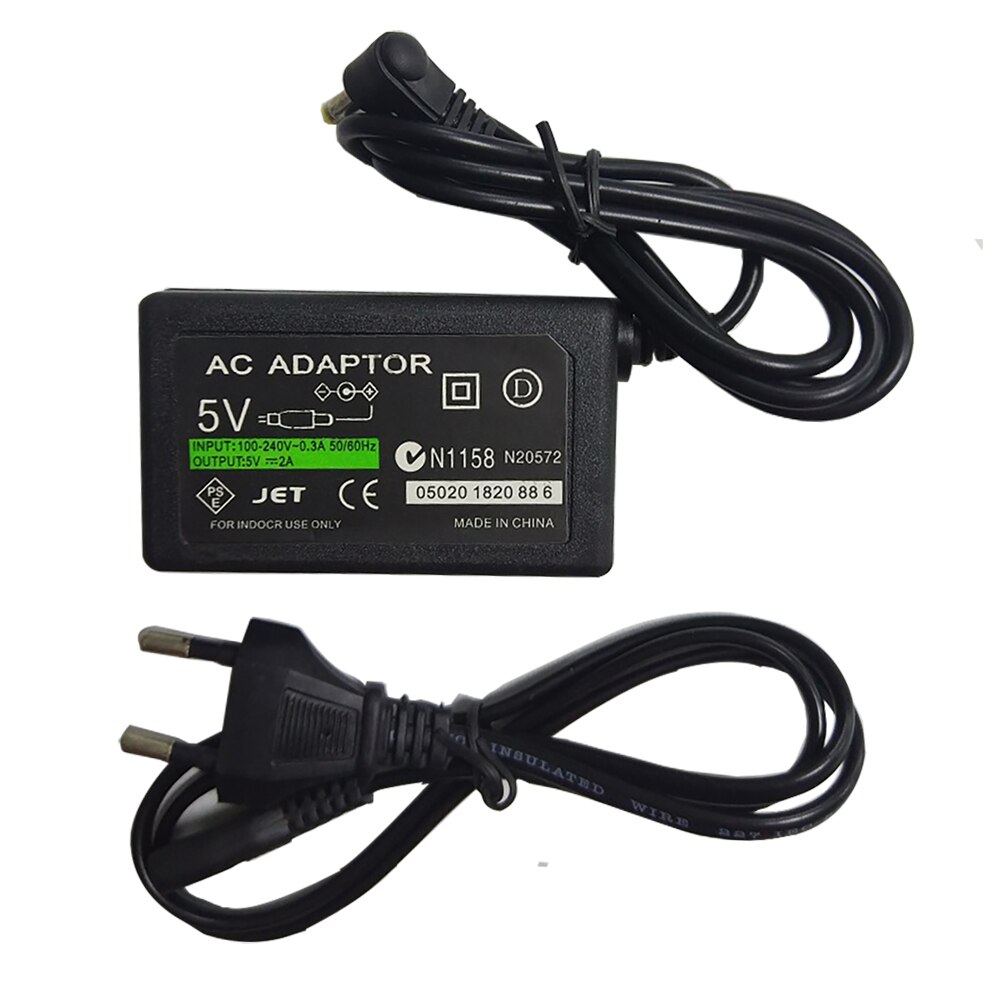 5v nätaggregat laddare för sony psp 1000 psp 2000 psp 3000 ac adapter för psp 1000 /2000/3000 playstation bärbar spelladdning: Eu-kontakt