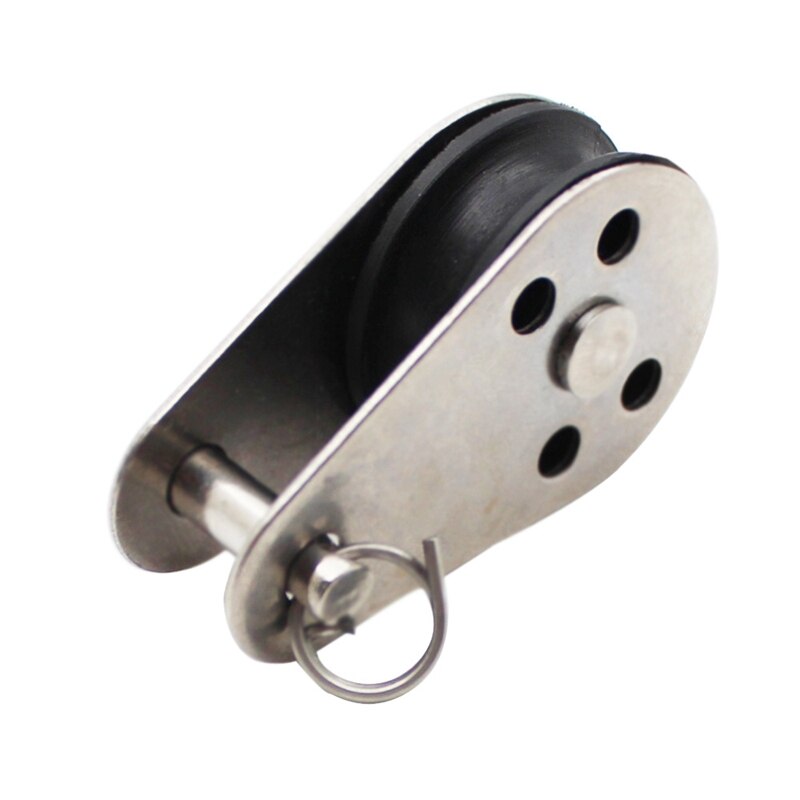 ! 5PCS Stainless Steel M25 Pulley Block Hanging Wire Towing Wheel Lifting Wire Rope Cable Pulley Roller