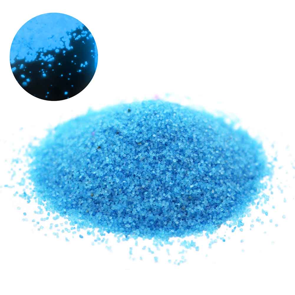 Fish Tank Decor Aquariums Home Starry DIY Luminous Sand Fluorescent Kid For Garden Wishing Bottle Glow In Dark Ornaments: Blue