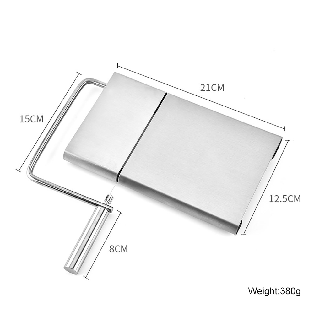 Stainless Steel Cheese Slicer With 5pcs Replacement Stainless Steel Cutting Wire Cheese Butter Cutter Kitchen Accessories