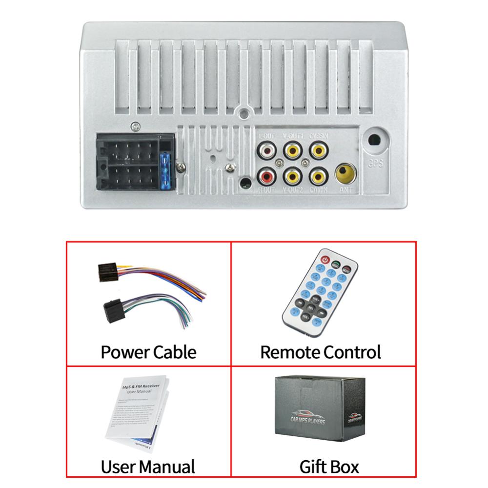 Double 2 Din Car Radio 7 Inch Touch Display Ultra Slim Multimedia Video Player Bluetooth Tf U Disk Aux-in Fm Radio Auto Stereo