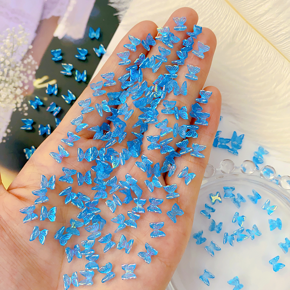 20 piezas joyería de Hada y mariposa para uñas 3D, abalorio de celebridad Web, taladro de resina, decoración de uñas acrílicas, diamantes de imitación, suministro de manicura DIY