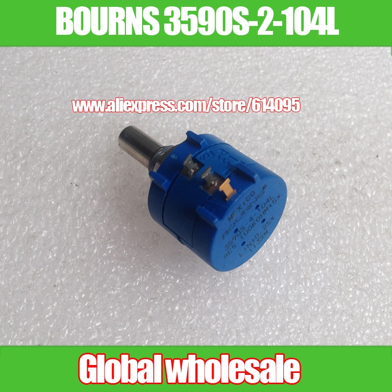 1 st originele bourns 3590s-2-104l potentiometer  / 100k draadgewonden meervoudige draaipotentiometer 1k 2k 5k 10k 20k