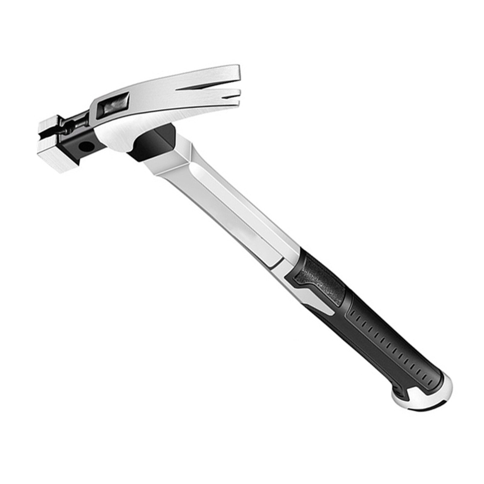 Claw hammer household woodworking hammer multi-function hammer non-slip percussion surface and shockproof handle hammer: Beige