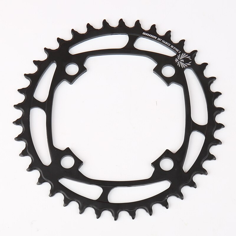 Cadena de acero SRAM EAGLE 34T 38T 104 BCD con adaptador de montaje directo ZRACE para corona de bicicleta de montaña MTB de 12 velocidades 6mm offset: 38T 104BCD