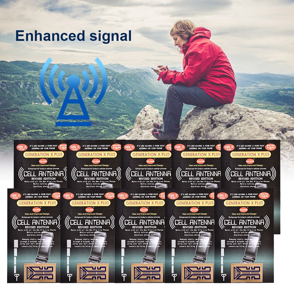 10Pcs Cell Phone Signal Boosters -The Latest Gen X Antenna Improve Signal Antenna Booster Outdoor Camping Tools