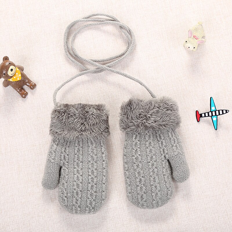 Wanten Voor Kinderen Kinderen Wanten Winter Wol Gebreide Handschoenen Kinderen Warme Touw 1-4 Jaar Oude Jongen Meisje baby Handschoenen