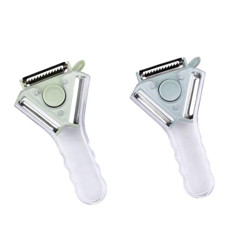 3 in 1 Magic Trio Peeler Set Slicer Stainless Steel Peeler Shredder Julienne Cutter Multi Peel Blade Zesters Grater Kitchen Tool: D