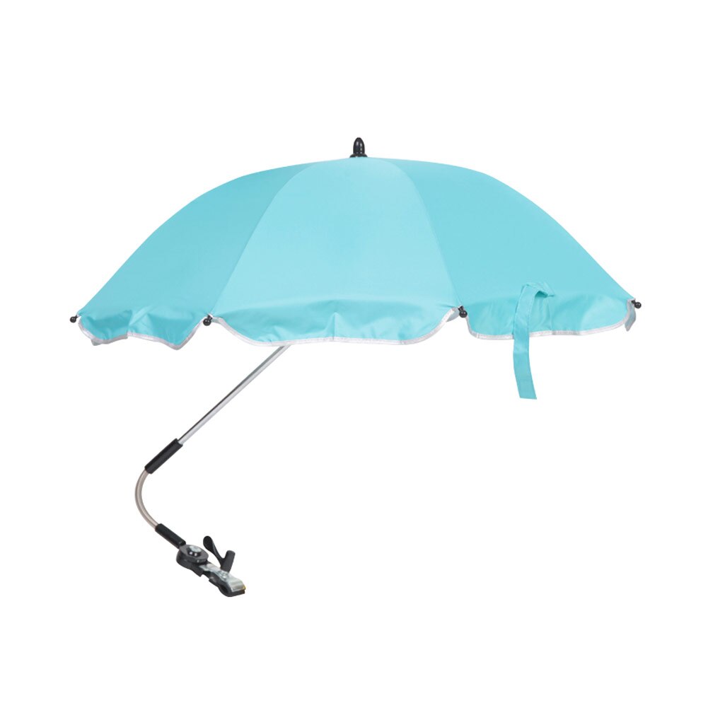 Børn baby parasol klapvogn paraply regnbeskyttelse bærbar parasol extender paraply klapvogn skygge baldakinovertræk: Blå