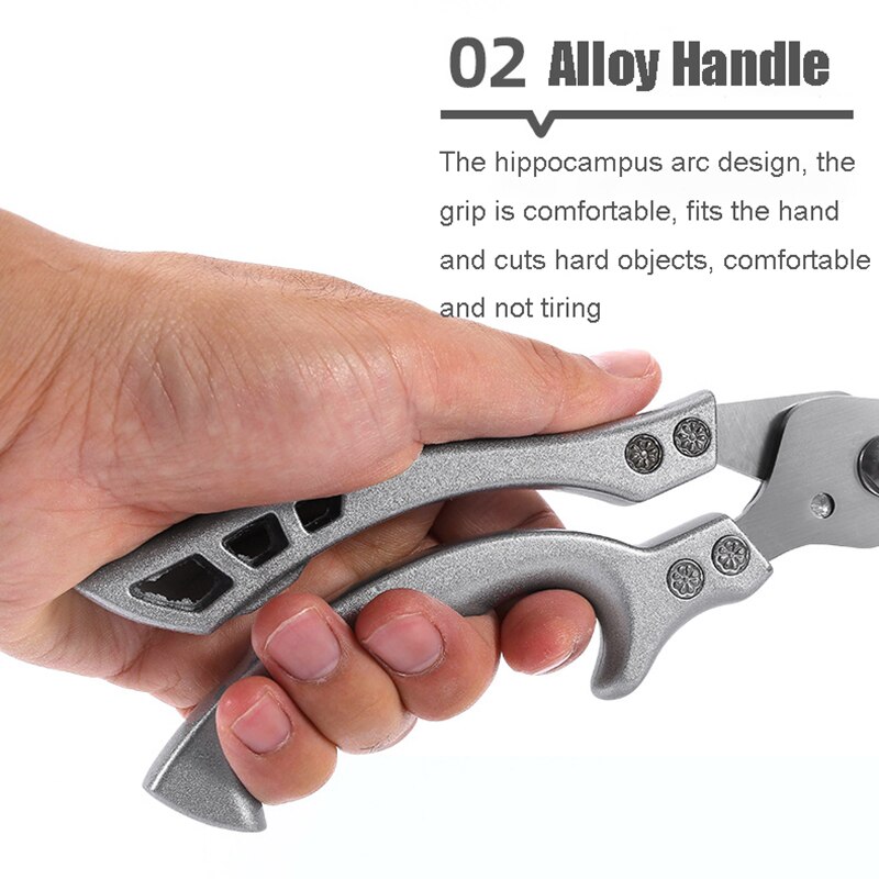 Heavy Duty Rvs Keuken Cook Schaar Gevogelteschaar Voor Bone Kip Vlees Vis Turkije Groenten Cutter Bbq Schaar