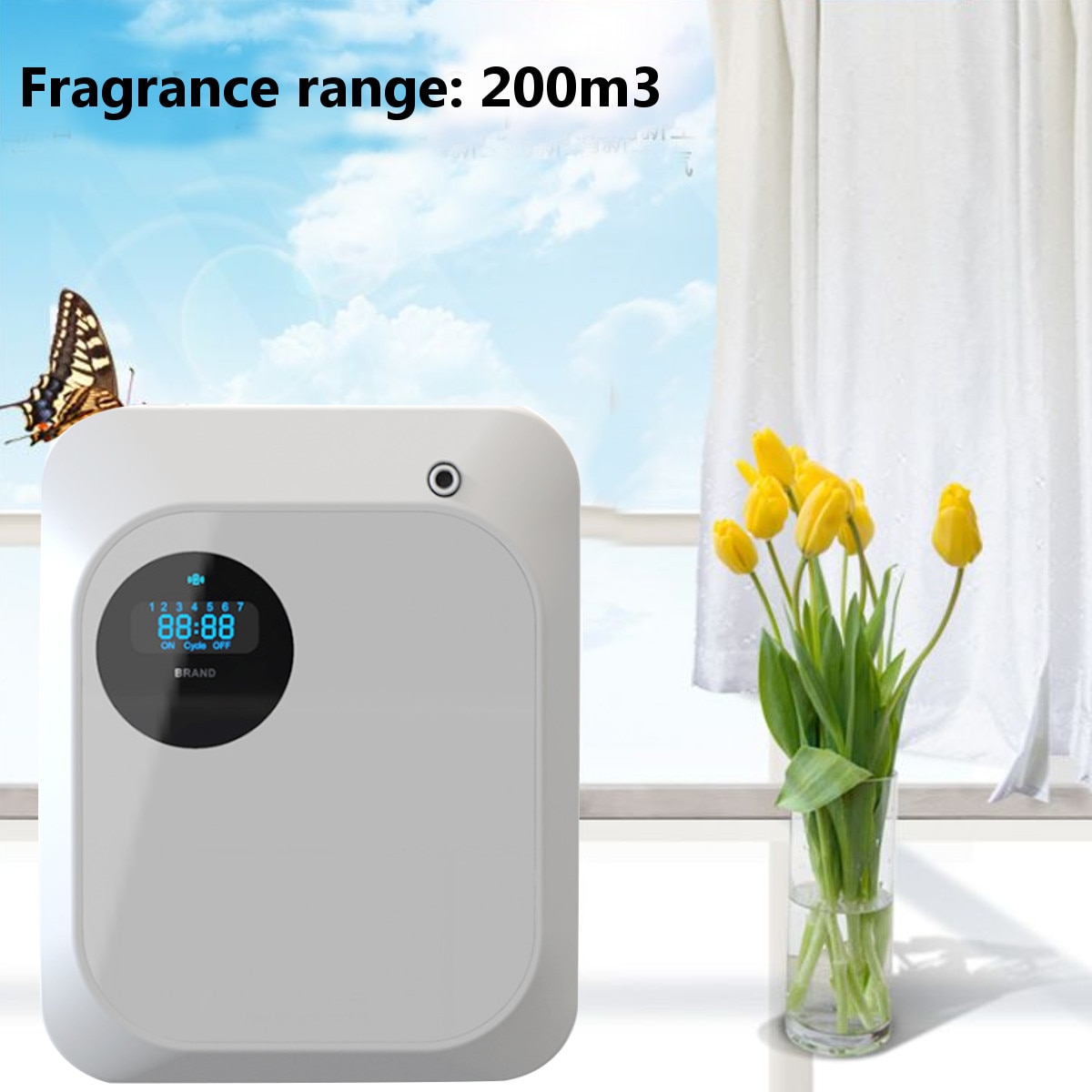 65ml Hotel Lobby Perfume Diffuser Machine Wall Mounted Aroma Nebulizer Air Purifier Scent Unit Dispenser Aroma System