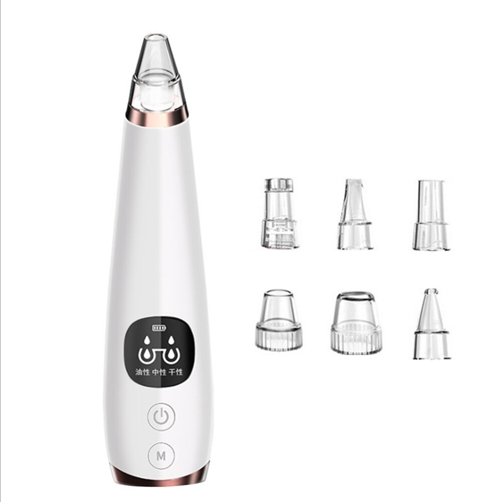 Electric Blackhead Remover Vacuum Suction Facial Pore Cleaner w/Suction Tip Black Spots Pore Cleaner Machine: Default Title