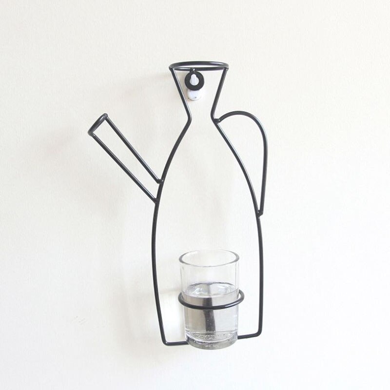 View of Nordic Style Iron Frame Vase Wall Hanging Plant Dr... - Grandado