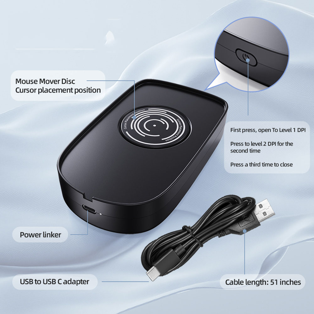 Mouse Jiggler Virtual Mouse Anti-sleep Automatic Movement To Prevent Computer Lock Screen Mouse Electronic Artifact Mouse Mover