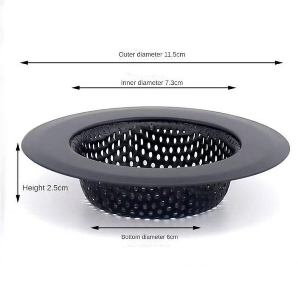 Roestvrijstalen Gootsteen Zeef Zwart Anti-Klomp Mesh Val Haar Schoon Te Maken Met Handvat Afvoerfilter Keuken Badkamer Accessoires: Bordeaux