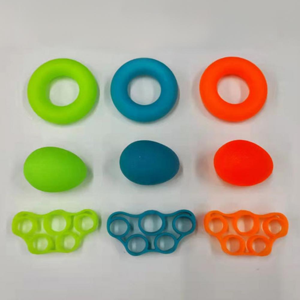 6/9Pcs Therapy Kit Finger Exercisers and Hand Strengtheners Grip Dexterity Supports Injury Recovery Stress Relief Kids Adults