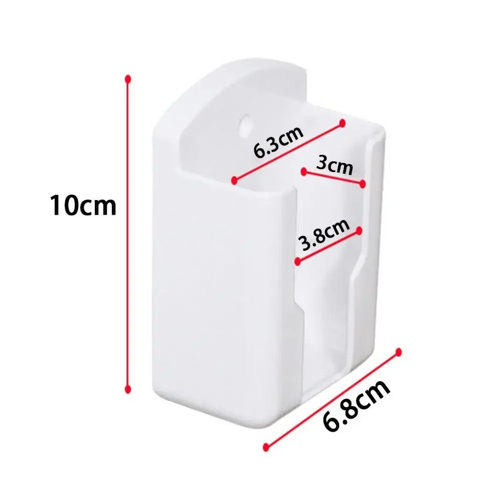 1 stks Airconditioner Afstandsbediening Houder Universele Witte Wandmontage Opbergdoos Afstandsbediening Houder Telefoon Oplaadbeugel: Black