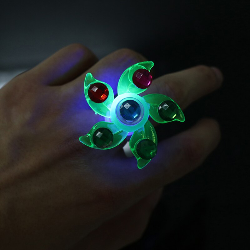 Fidget Spinner Licht Up Ring Stress Fidget Speelgoed Supplies Feestartikelen