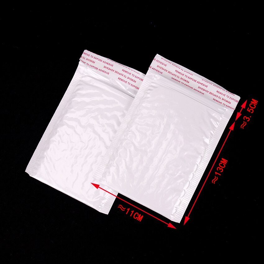 10Pcs 130*110Mm Wit Bubble Envelop Bubble Film Tas Parel Film Envelop Shock Tas Office Business Mail tas Kwetsbaar Benodigdheden