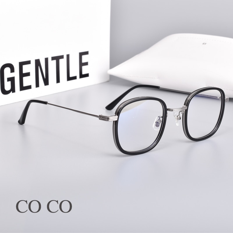 Gafas redondas GM coreanas para hombre y mujer, montura óptica, gafas de COCO Retro, graduadas, Marcos para Miopía