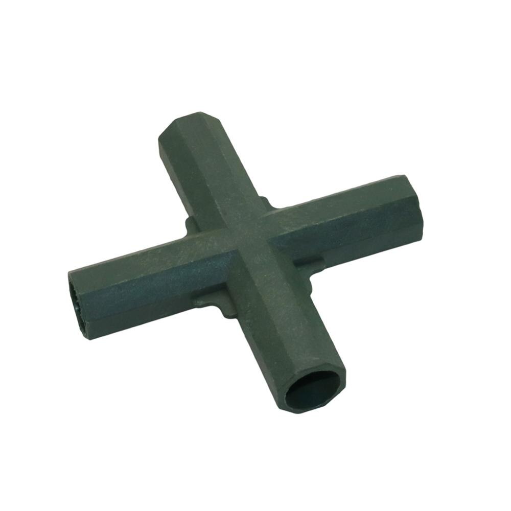 16Mm Plant Stakes Connectors 3-Weg, 4-Weg, 5-Way Vaste Joint Landbouw Klimmen Stakes Rand Hoek Connectoren 15 Pcs: Sky Blue