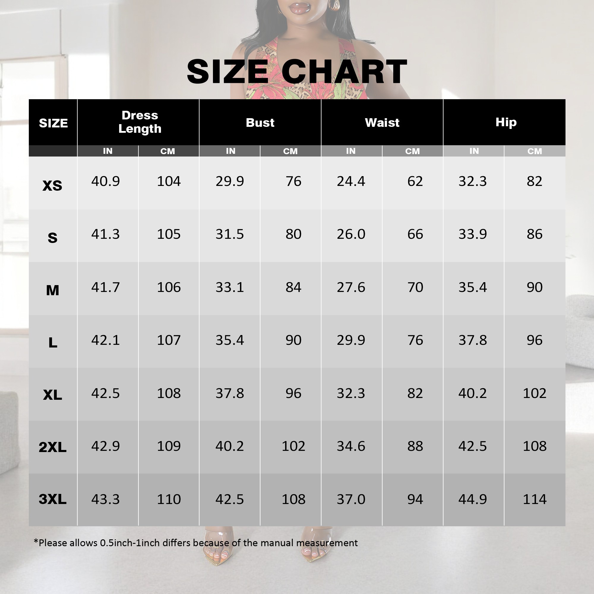 Tropisk bladprint plus size ærmeløs midikjole sommer strandferie bodycon-kjole