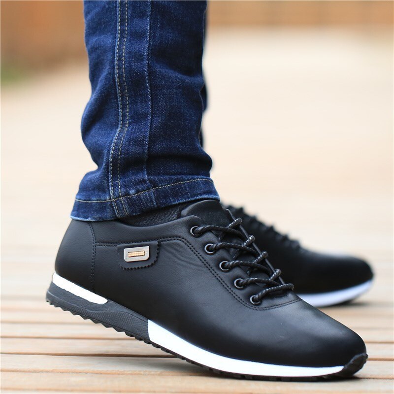 ACEBUY hommes chaussures décontractées Version coréenne nouvelle pointu affaires angleterre tendance doux visage chaussures pour hommes ZZXP2