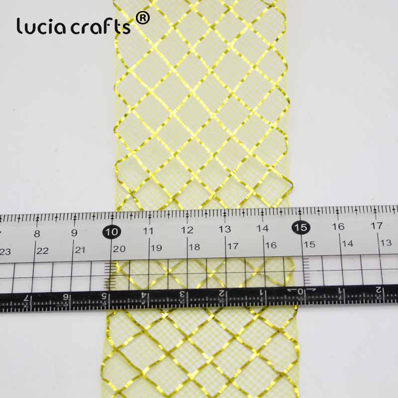 Lucia rzemieślnictwo 10 metrów/partia 40mm wstążka nylonowa dla majsterkowiczów Wykonany ręcznie kwiaciarnia kwiatowy materiał M0501