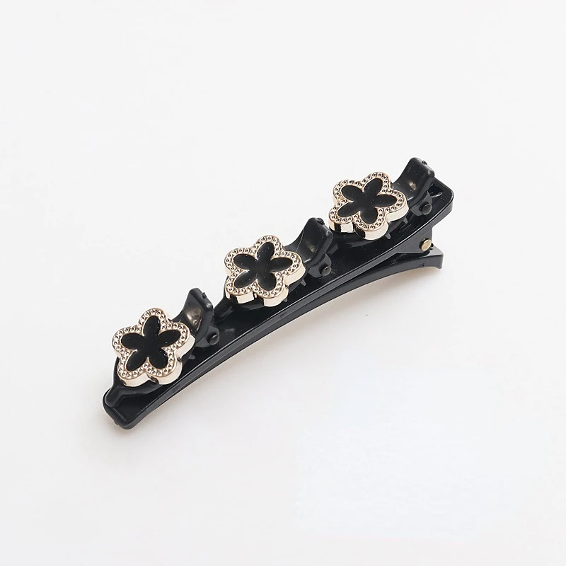 Double Layer Braided Hairpin Hair Hoop Broken Hair Clip Women Hairpin Korean Fixed Headband Hairpin Lazy Hair Accessories: Beige