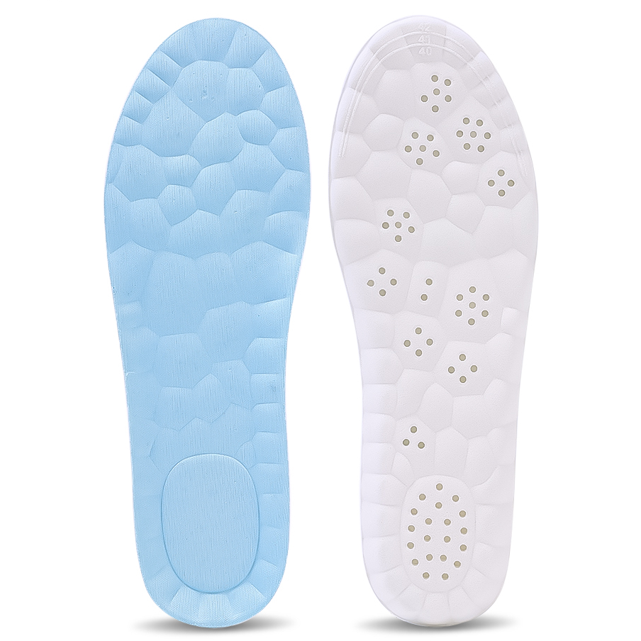 Solette sportive in lattice 4D Cuscinetti per scarpe super morbidi ad alta elasticità Cuscino deodorante antidolore Supporto per arco plantare Solette da corsa Soletta per piedi