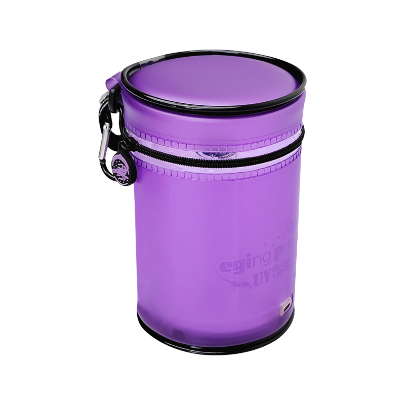 ILURE UV Aansteker Visaas Accumulator Jig Zacht Aas LED Flash Glow In Dark Operated Inktvis Licht Zeevissen Accessoires: Paars