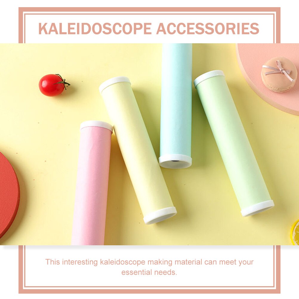 4pcs pratico Kit per caleidoscopio fai-da-te Kit per caleidoscopio per bambini Kit fai da te