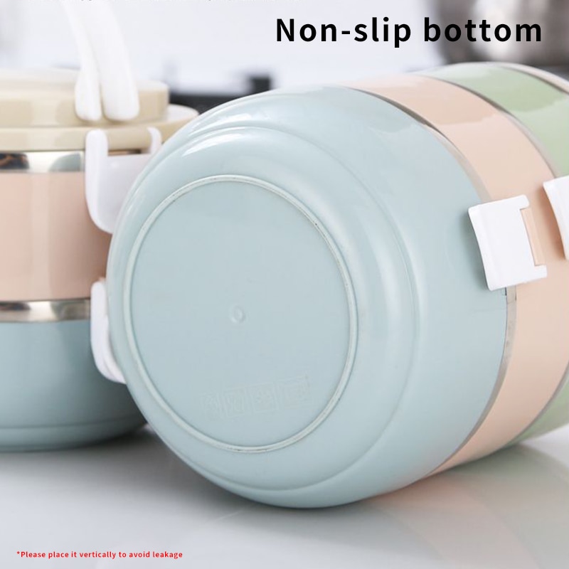Stainless Steel Lunch Box Thermal Microwavable 1/2/3/4-layer Bento Box Lunch Thermos Food Storage Container Keep Warm Lunch Case