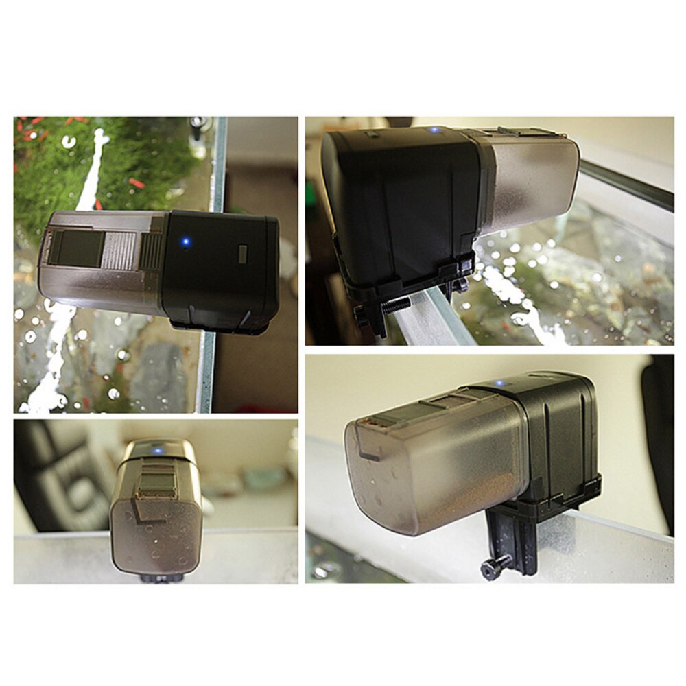 3.8l Pond Fish Feeder Automatic Fish Feeder Lcd Screen Display Battery