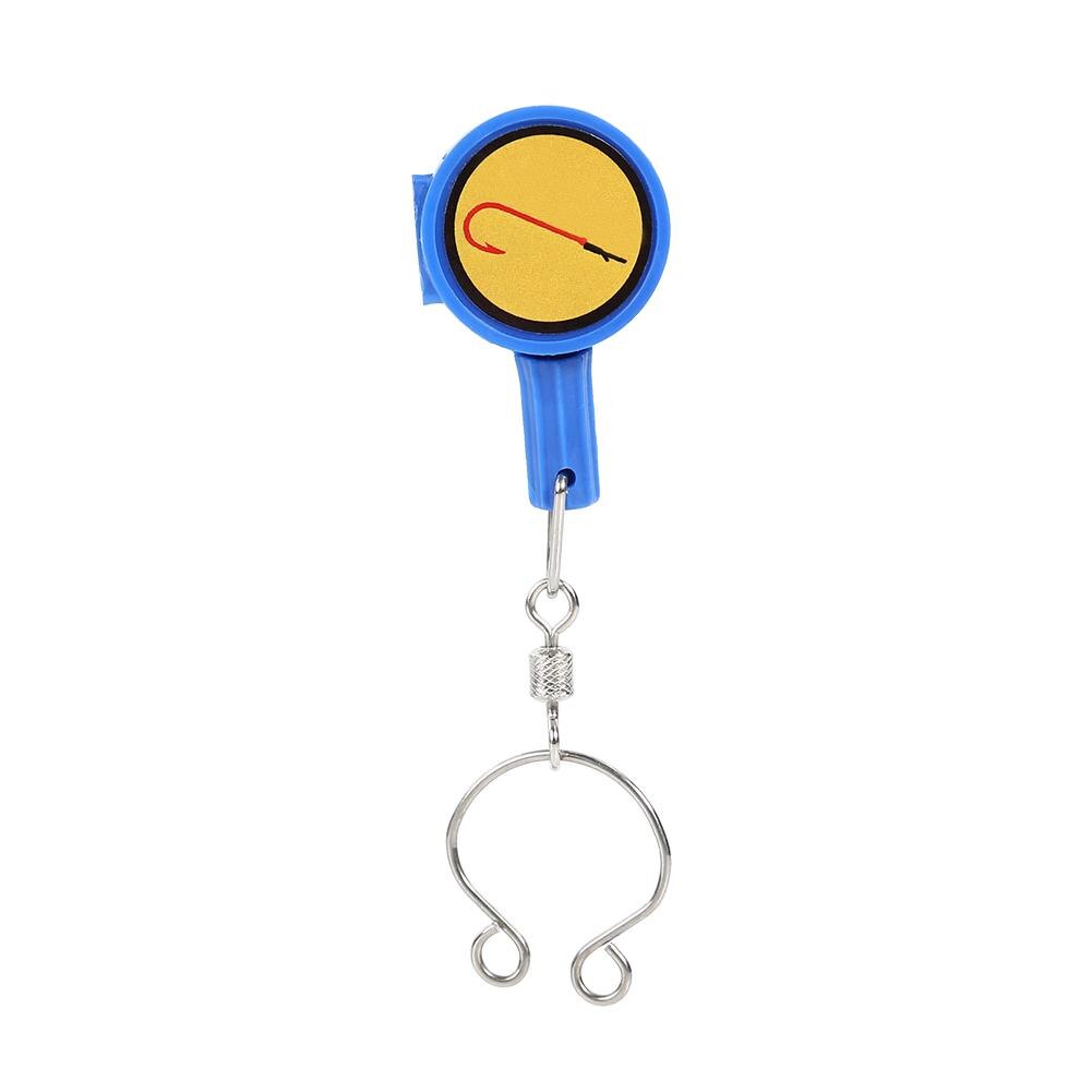 1PCS Fishing Quick Knot Tool Fast Tie Nail Knotter Line Cutter Clipper Nipper Hook Sharpener Fly Tying Tool Fishing Tackle Gear: Blue