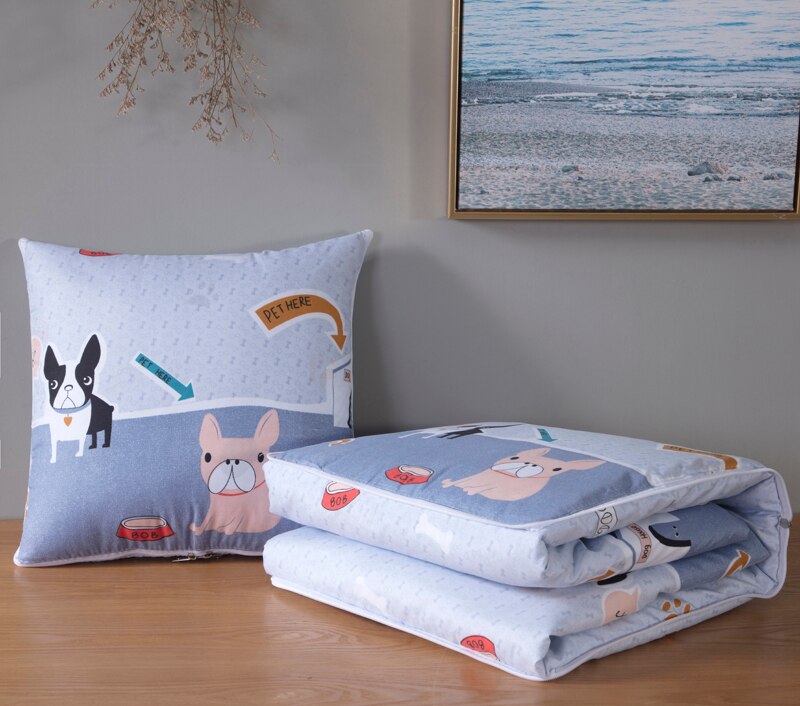 2 in 1 Herbst/Winter Faltbare Kissen Decke Patchwork Decke Decke Auto Sitzkissen Sofa Büro Nickerchen Kissen Für stühle Zurück: 14