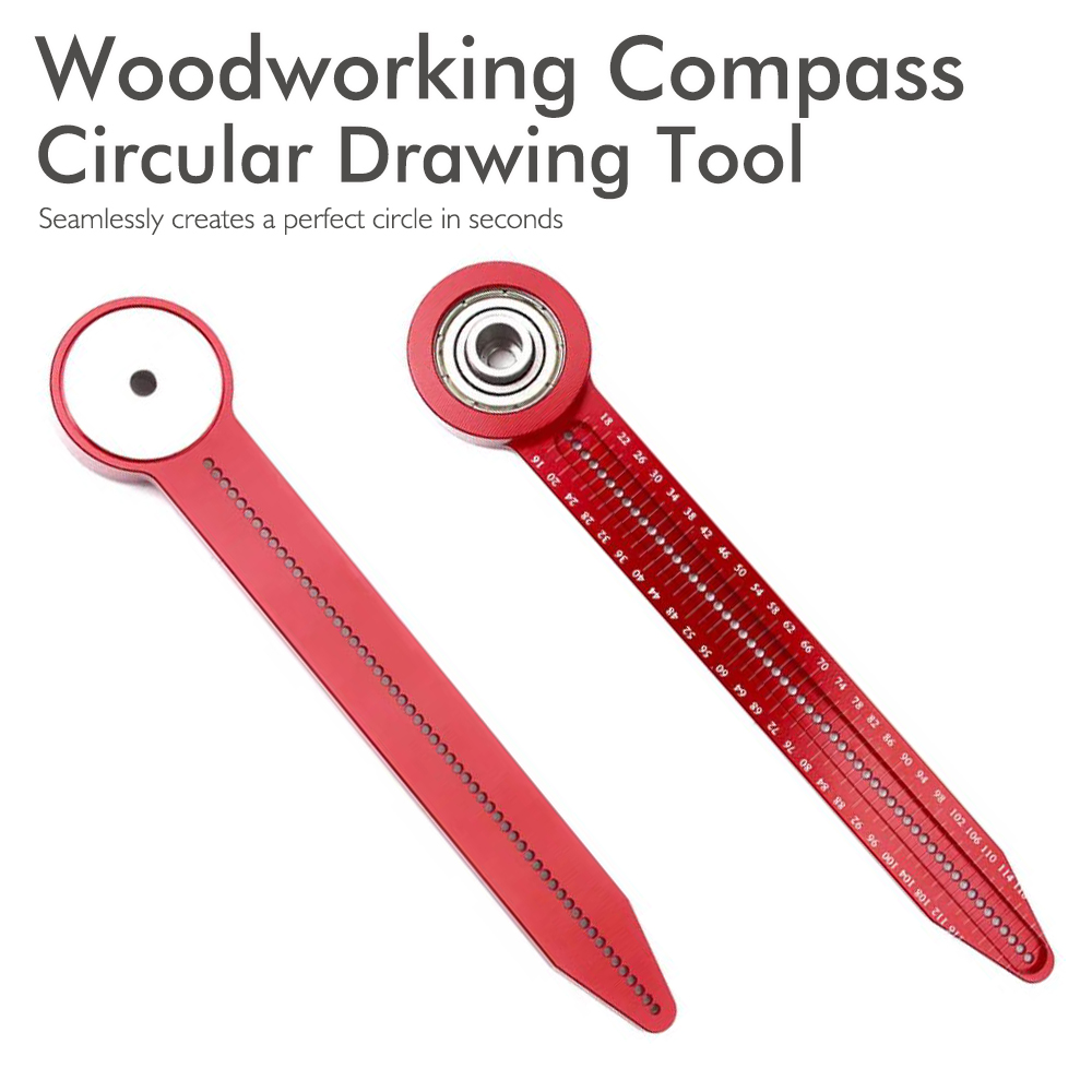 Woodworking Drawing Compass Circular Drawing Tool Hole Ruler High precision Woodworking Scribe Gauges Marking Measurement Tools