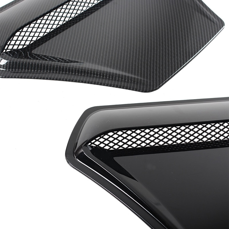 Universal Car Hood Engine Air Outlet Vent Cover Trim Air Flow Intake Cover Decorative Hood Scoop Vent Engine Bonnet