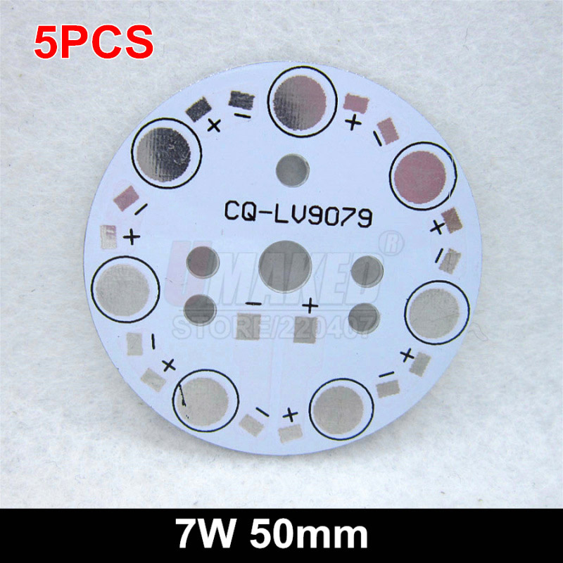 Placa de seguimiento de luz LED, base de placa de aluminio, placa PCB LED para chip led de alta potencia, 1W, 3W, 5W, 7W, 9W, 12W, 15W, 18W, 21W, 24W, 30W