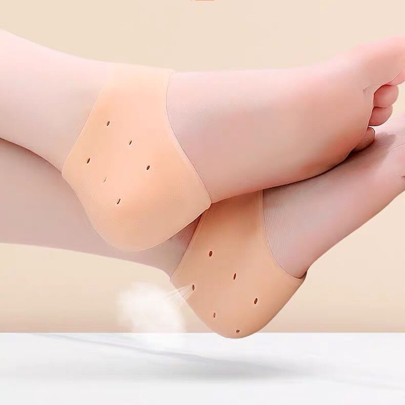 2 Pieces Heel Protector Protective Sleeve Heel Spur Pads for Relief Plantar Fasciitis Heel Pain Reduce Pressure on Heel