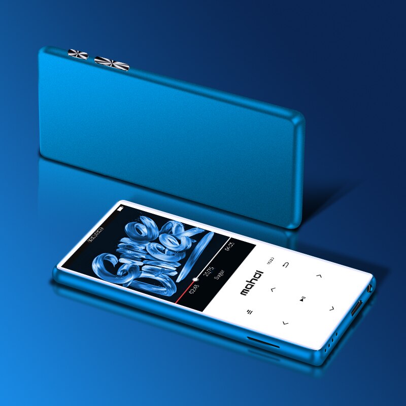MAHDI Bluetooth 4.1 touch screen Metal MP3 player Bulit-in Speaker with FM radio recording Portable Slim Lossless Sound walkman