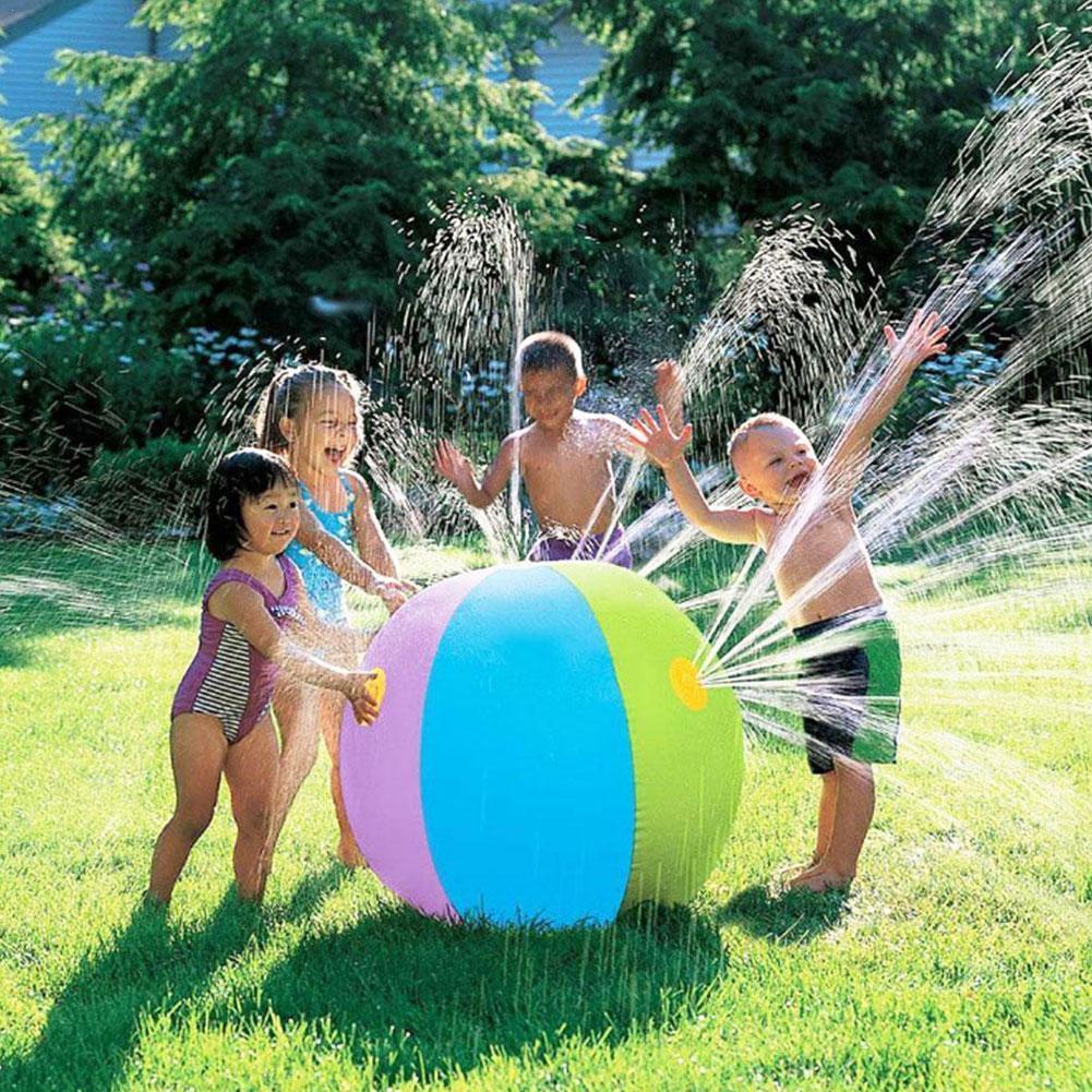 Grappige Opblaasbare Spray Water Bal Kinderen Zomer Zwembad Ballen Strand Spelen Outdoor Spelen De Smash Speelgoed Gazon t3P3