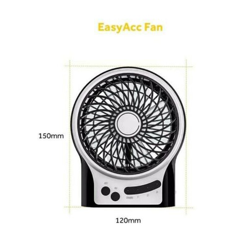 Zwart Usb Opladen Fan 4 Inch Met Kabel Lijn Handheld Kleine Ventilator Zomer Cooling Outdoor Reizen Draagbare Ventilator
