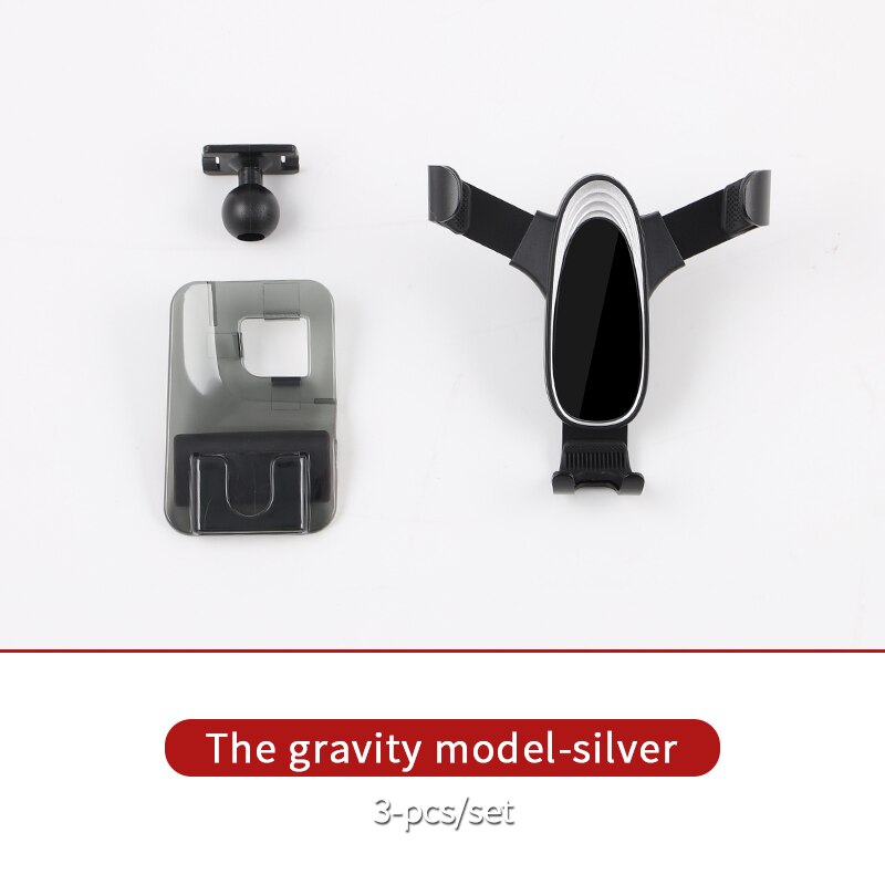 Car phone holder For tesla model s accessories tesla model x tesla model s tesla interior: Silver  1pcs