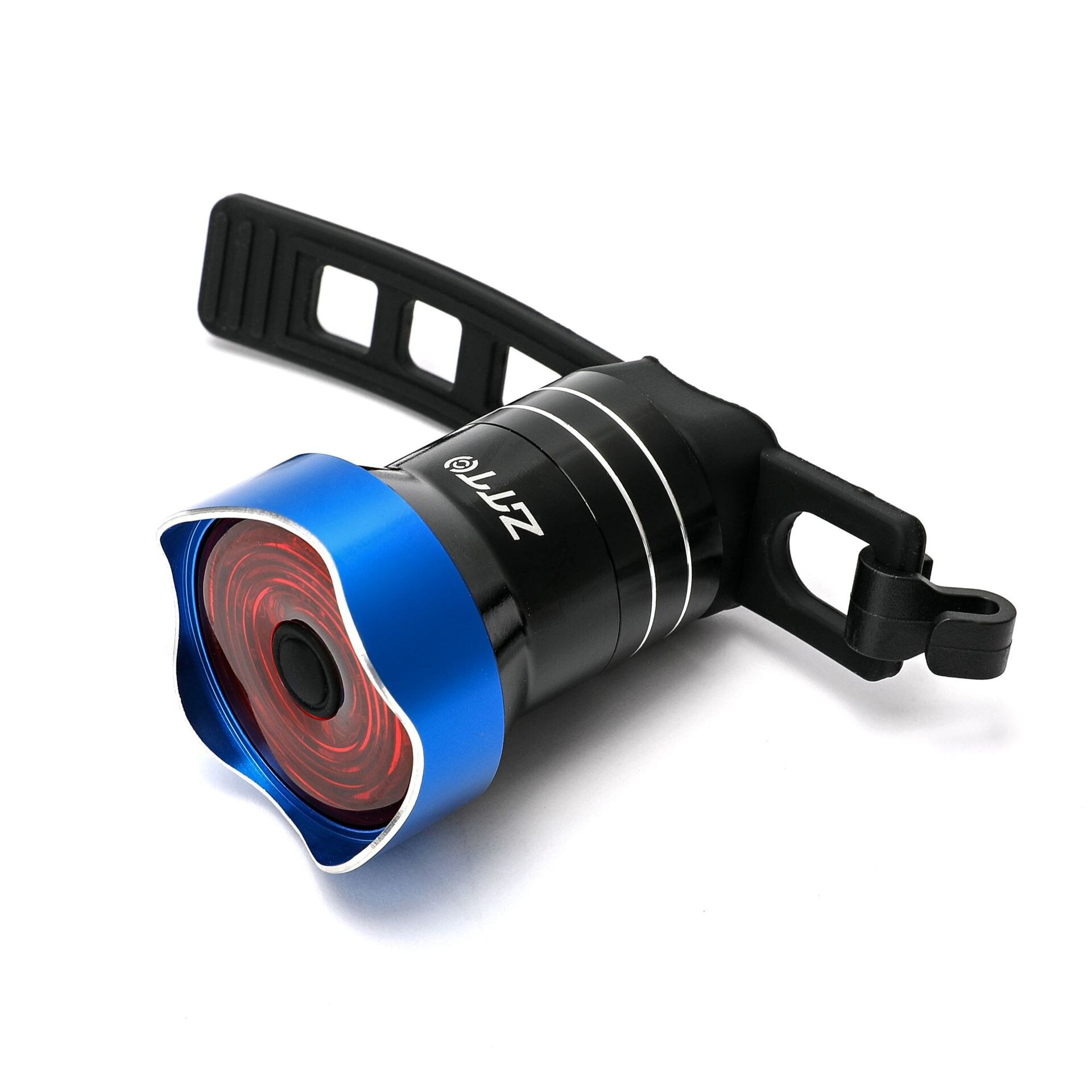 Ztto Mtb Fiets Intelligente Achterlicht Fiets Inductie Licht Nacht Rit Road Usb Opladen Fietsen Paardrijden Accessoires: Black-blue